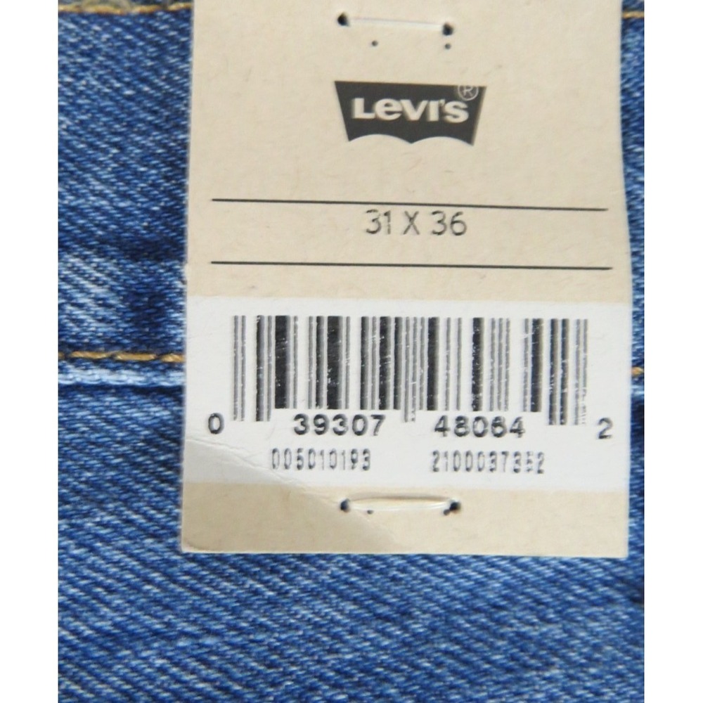 NWT Levis 501 Mens 31x36 Blue Denim Original Fit Button Fly Straight Leg Jeans - Picture 13 of 15